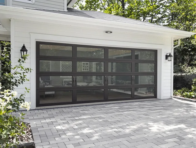 Pickerington Garage Door Repair design specialist presenting custom garage door options to Pickerington homeowner