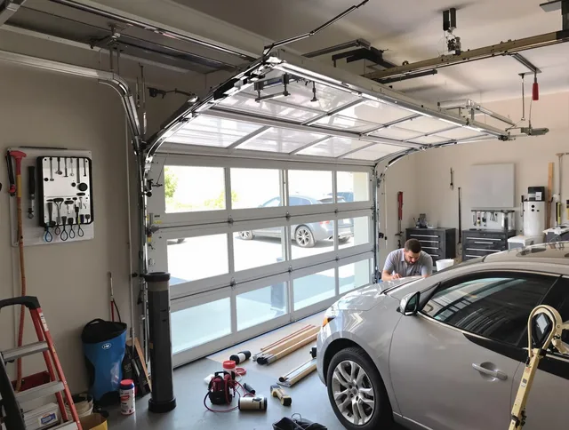 Garage door noise reduction service by Pickerington Garage Door Repair in Pickerington
