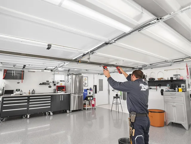Overhead garage door repair service by Pickerington Garage Door Repair in Pickerington