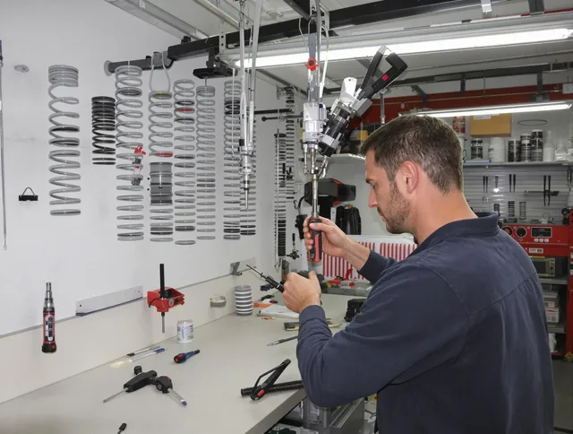 Pickerington Garage Door Repair safety certified technician performing precision spring replacement in Pickerington